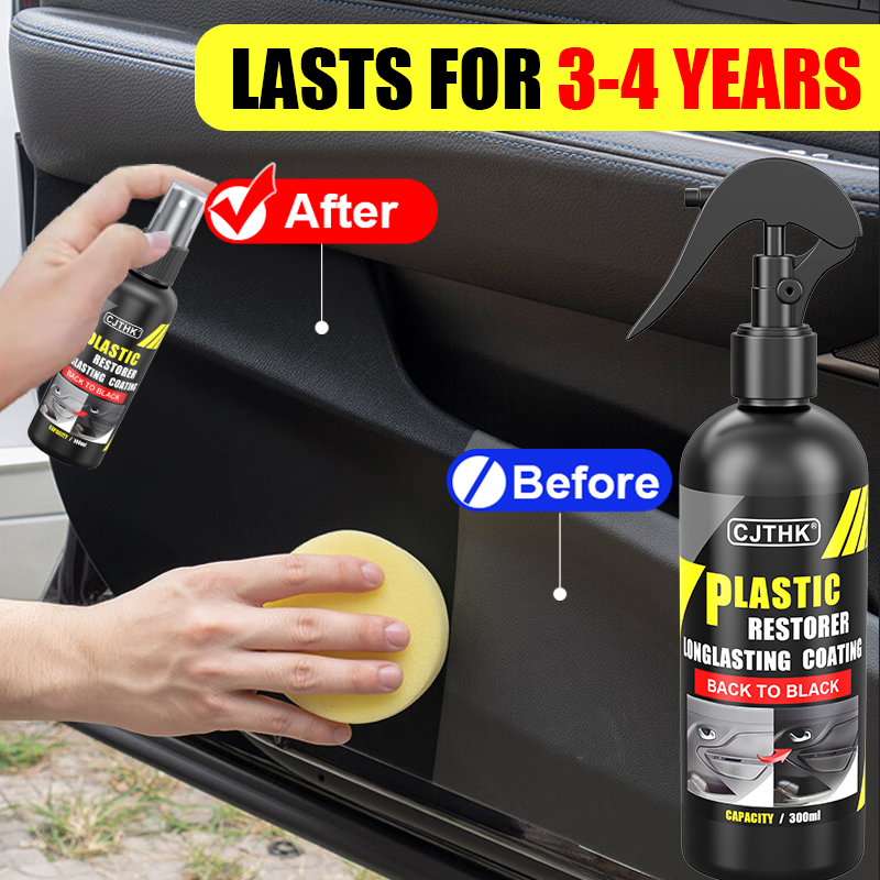 Leather Cleaner Interior - Rénovateur de plastique pour voiture, effet